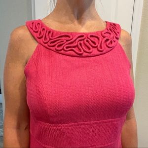 Pink empire waist sheath dress